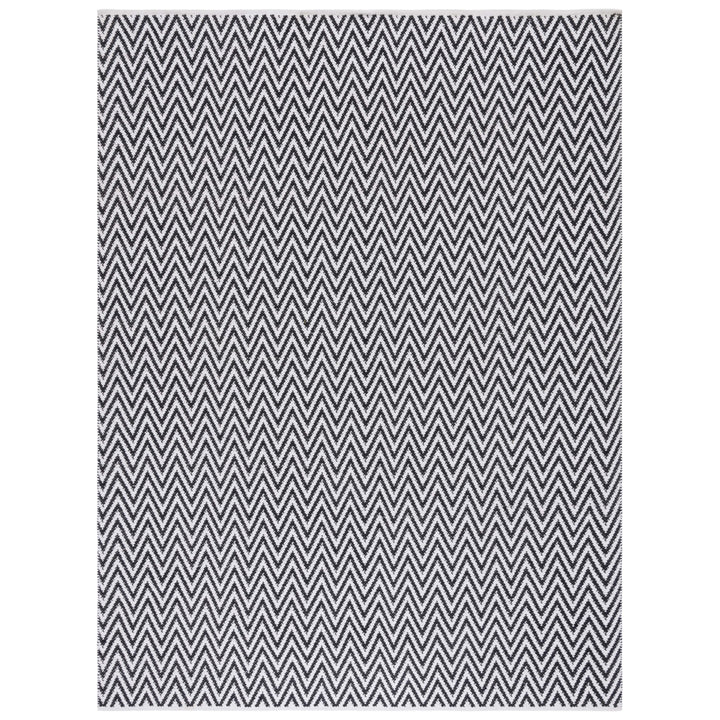 SAFAVIEH Montauk MTK812D Handwoven Black / Ivory Rug Image 1