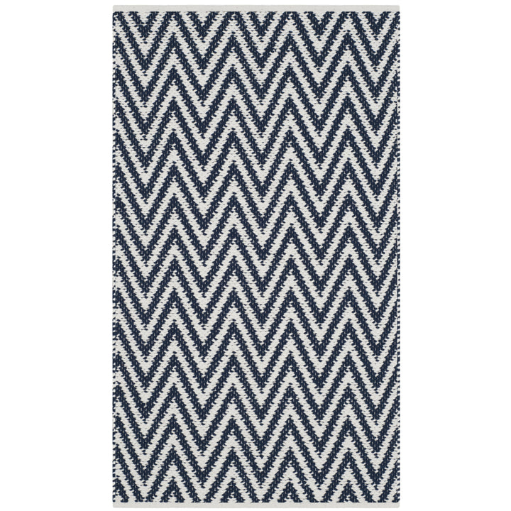 SAFAVIEH Montauk MTK812C Handwoven Navy / Ivory Rug Image 5