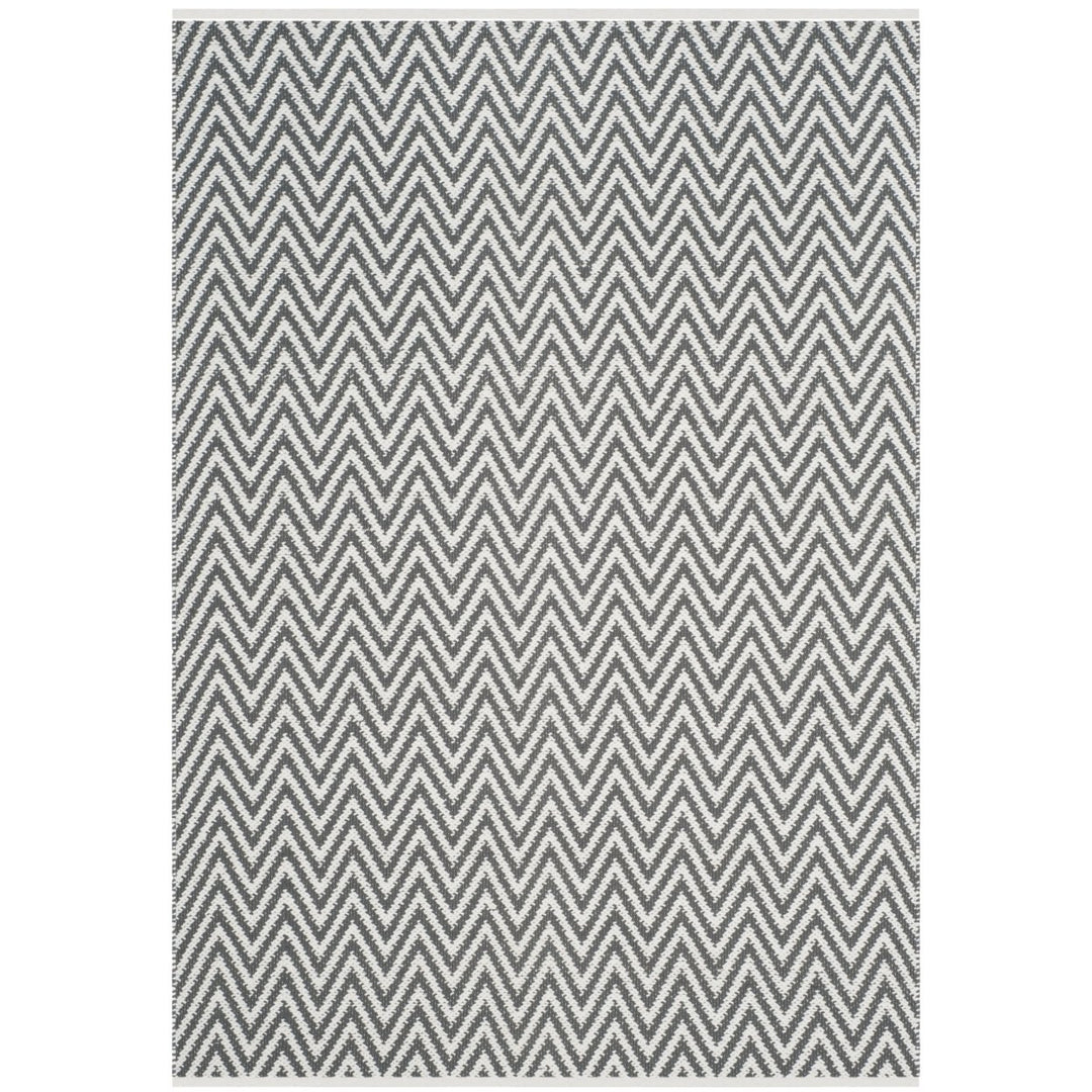 SAFAVIEH Montauk MTK812A Handwoven Grey / Ivory Rug Image 1