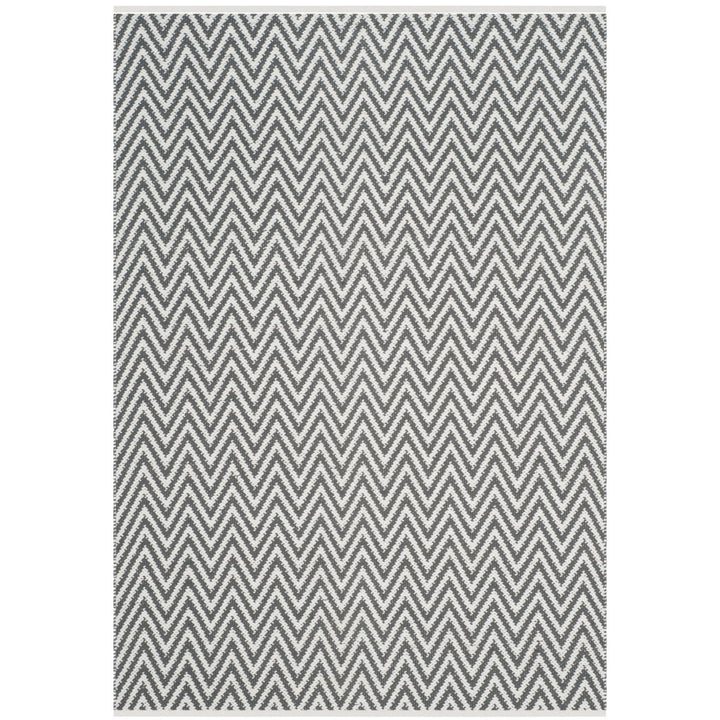 SAFAVIEH Montauk MTK812A Handwoven Grey / Ivory Rug Image 1