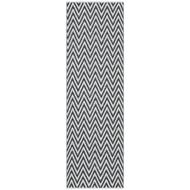 SAFAVIEH Montauk MTK812D Handwoven Black / Ivory Rug Image 1