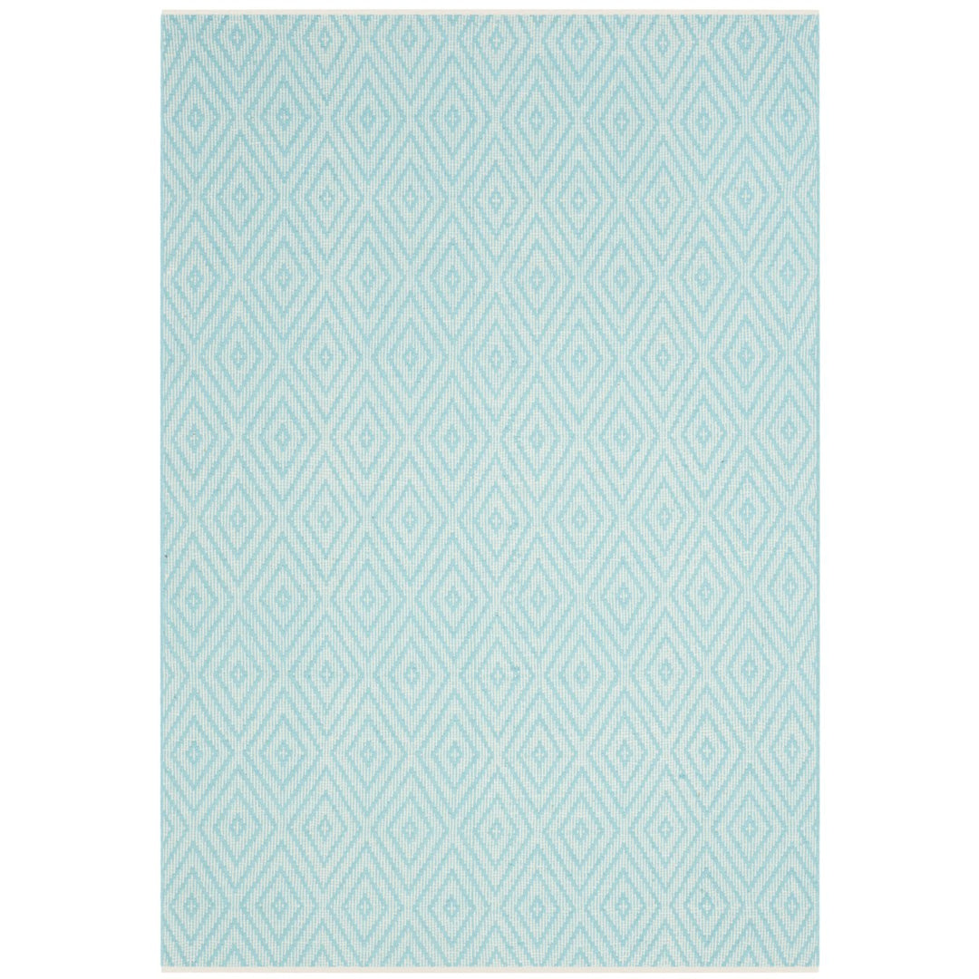 SAFAVIEH Montauk MTK811H Handwoven Turquoise / Ivory Rug Image 1