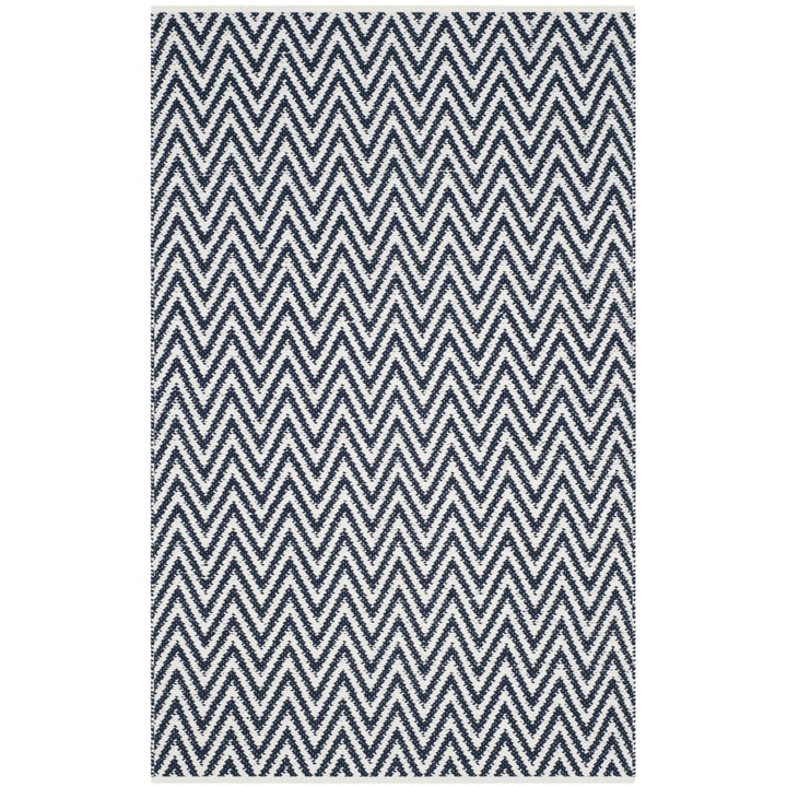 SAFAVIEH Montauk MTK812C Handwoven Navy / Ivory Rug Image 7