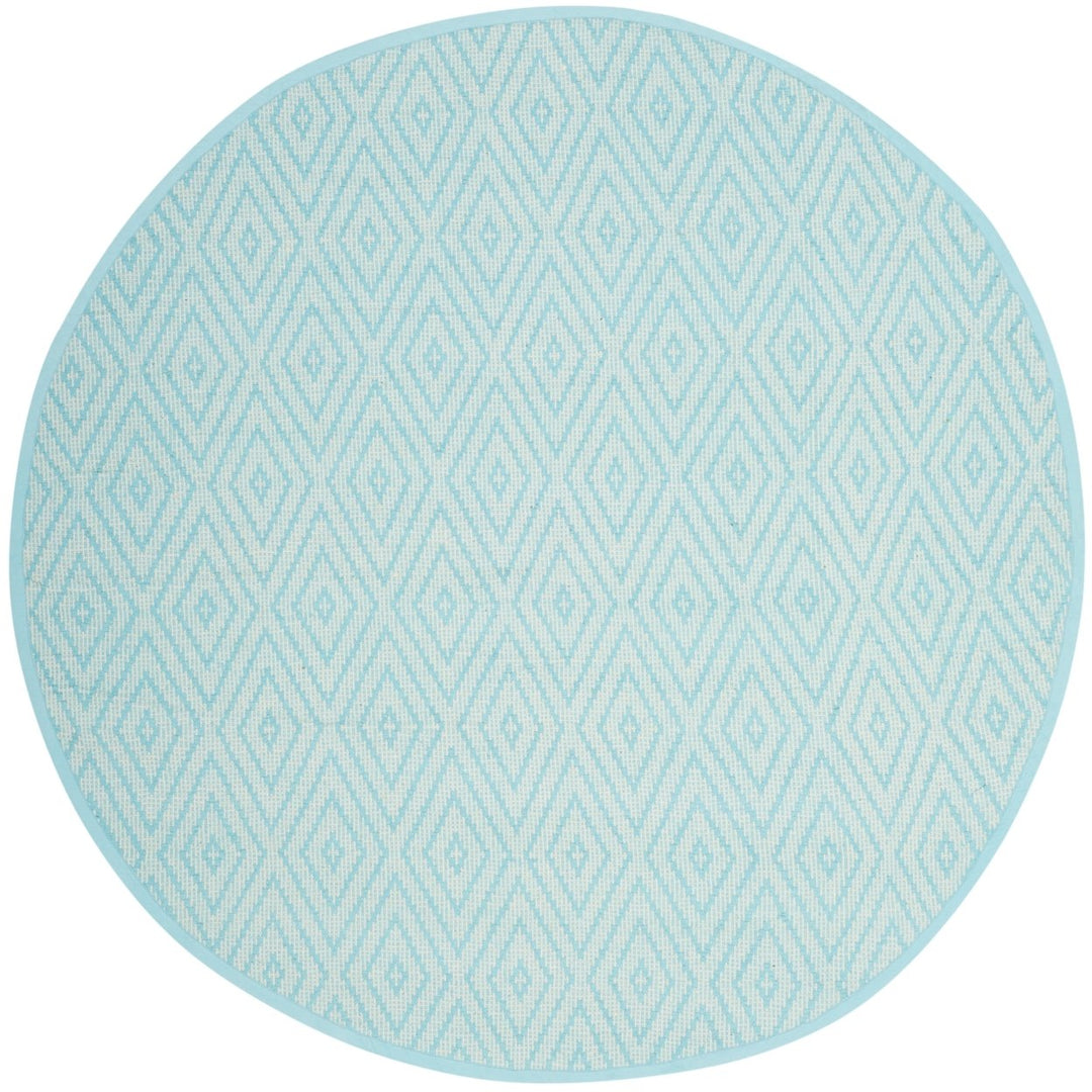 SAFAVIEH Montauk MTK811H Handwoven Turquoise / Ivory Rug Image 9