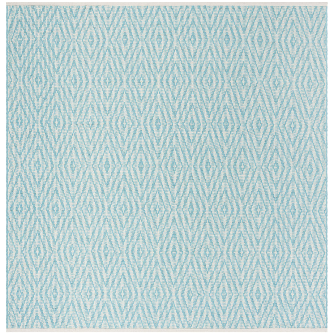 SAFAVIEH Montauk MTK811H Handwoven Turquoise / Ivory Rug Image 10