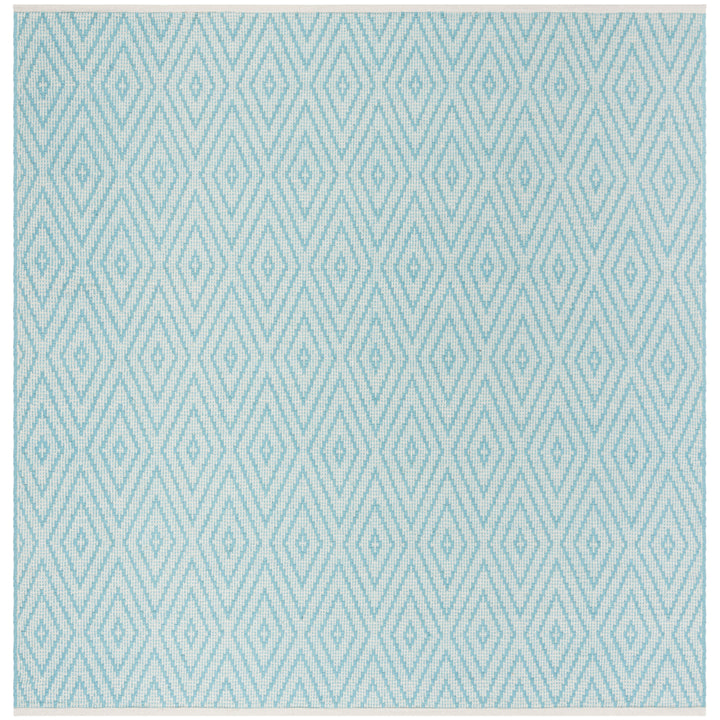 SAFAVIEH Montauk MTK811H Handwoven Turquoise / Ivory Rug Image 10