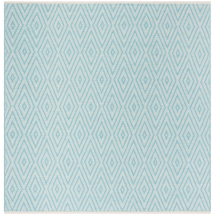 SAFAVIEH Montauk MTK811H Handwoven Turquoise / Ivory Rug Image 1