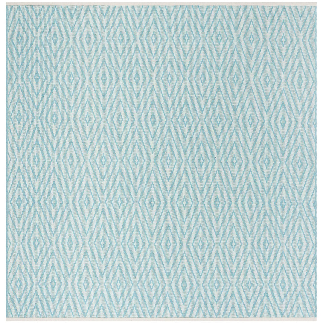 SAFAVIEH Montauk MTK811H Handwoven Turquoise / Ivory Rug Image 1