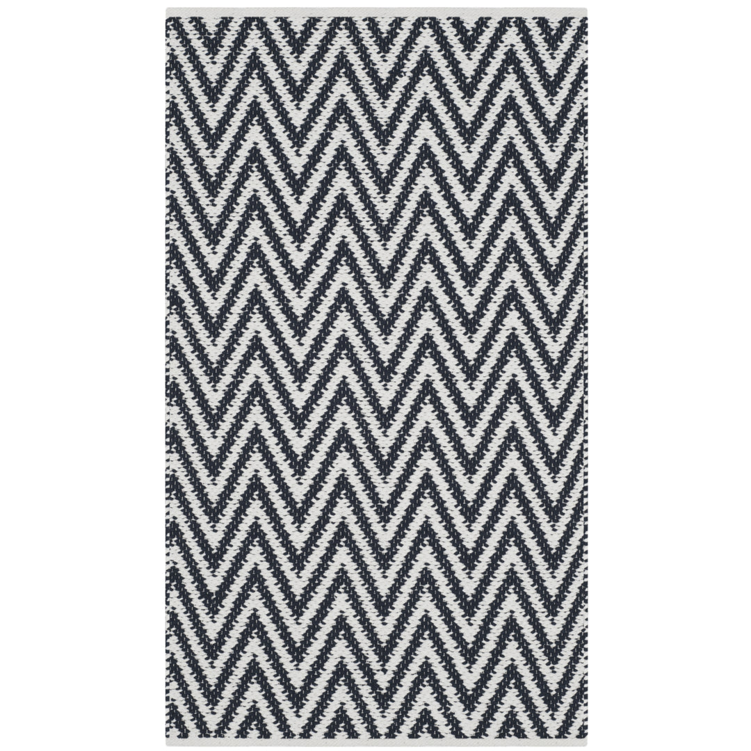 SAFAVIEH Montauk MTK812D Handwoven Black / Ivory Rug Image 5