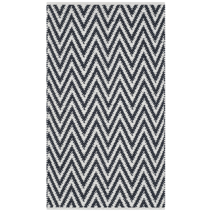 SAFAVIEH Montauk MTK812D Handwoven Black / Ivory Rug Image 5