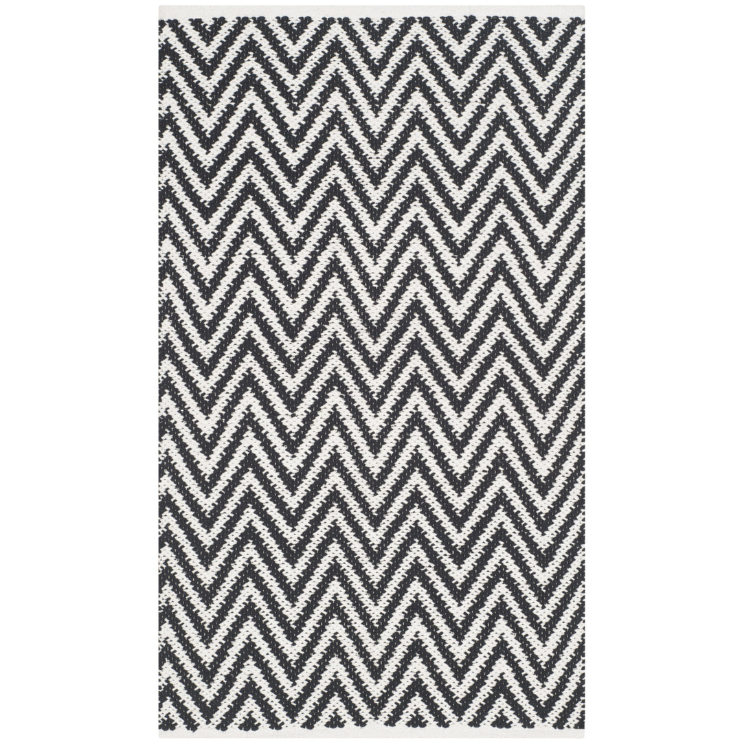 SAFAVIEH Montauk MTK812D Handwoven Black / Ivory Rug Image 6