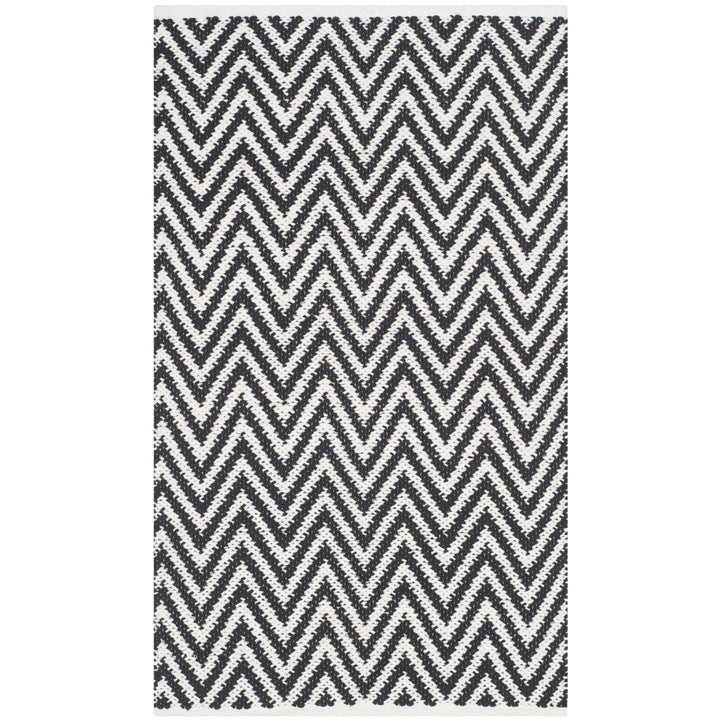 SAFAVIEH Montauk MTK812D Handwoven Black / Ivory Rug Image 6