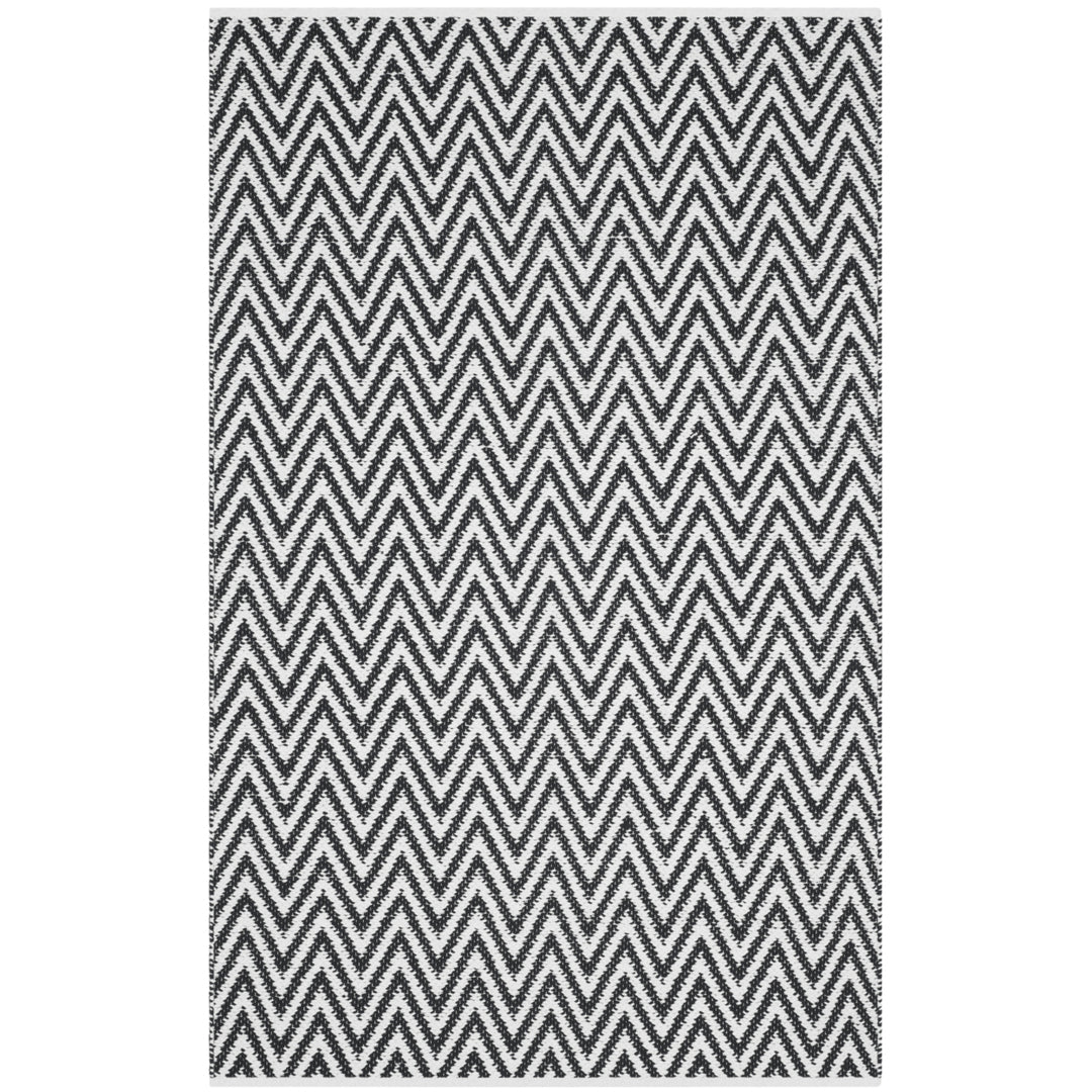 SAFAVIEH Montauk MTK812D Handwoven Black / Ivory Rug Image 7