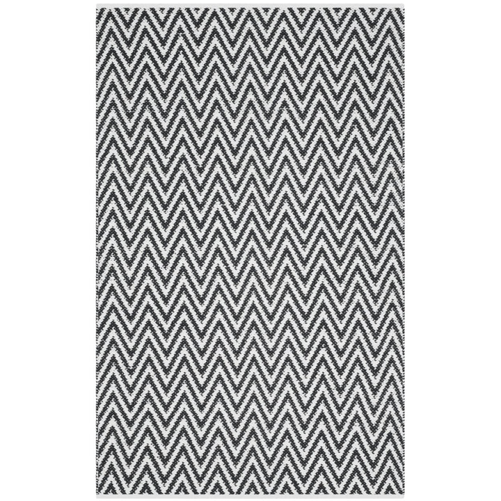 SAFAVIEH Montauk MTK812D Handwoven Black / Ivory Rug Image 1