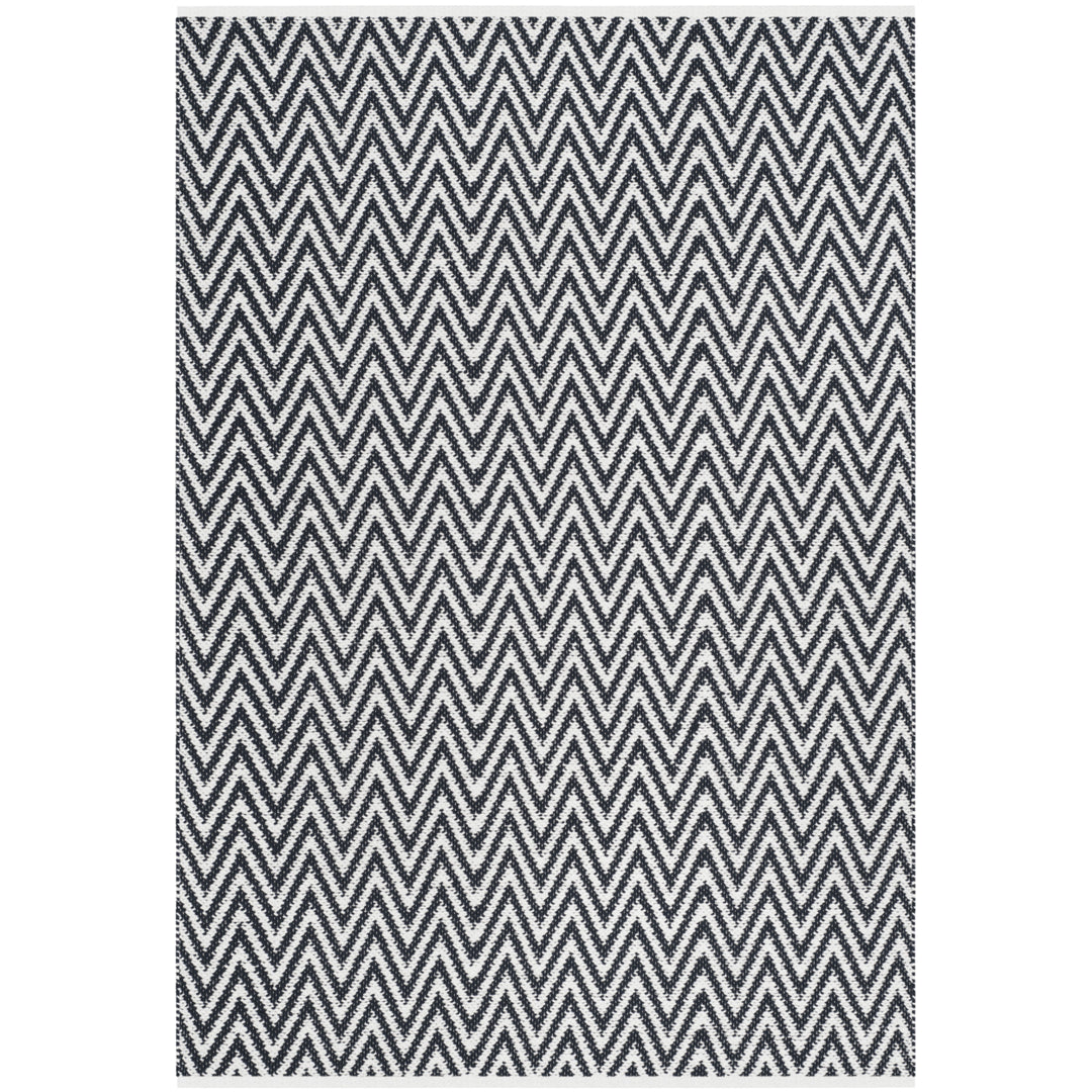 SAFAVIEH Montauk MTK812D Handwoven Black / Ivory Rug Image 9