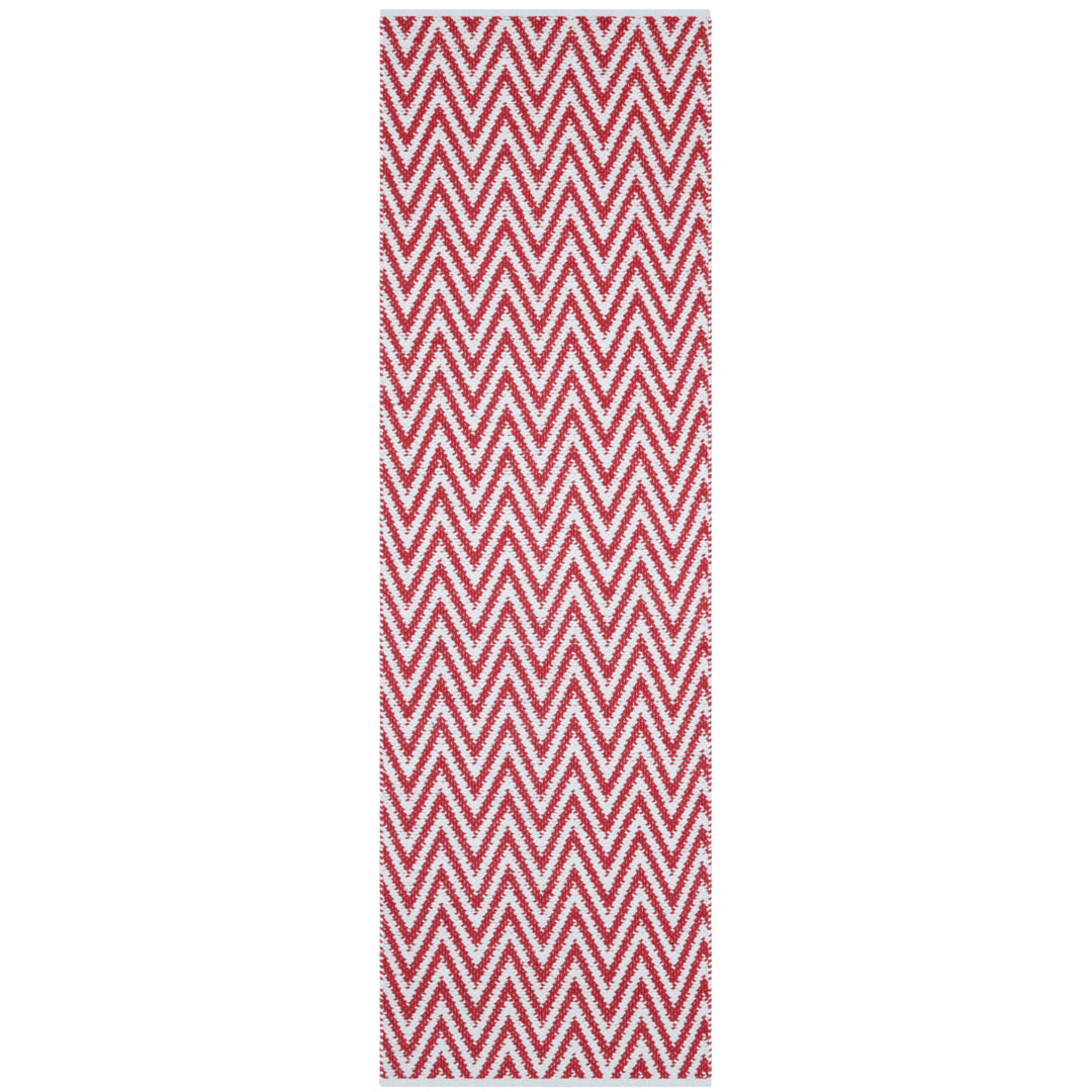 SAFAVIEH Montauk MTK812K Handwoven Red / Ivory Rug Image 3