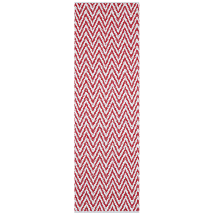 SAFAVIEH Montauk MTK812K Handwoven Red / Ivory Rug Image 3