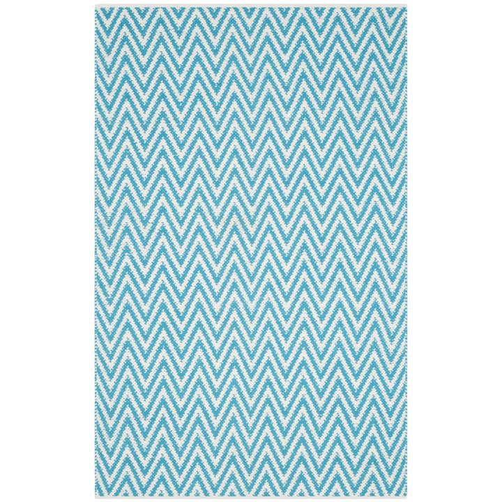 SAFAVIEH Montauk MTK812H Handwoven Turquoise / Ivory Rug Image 7