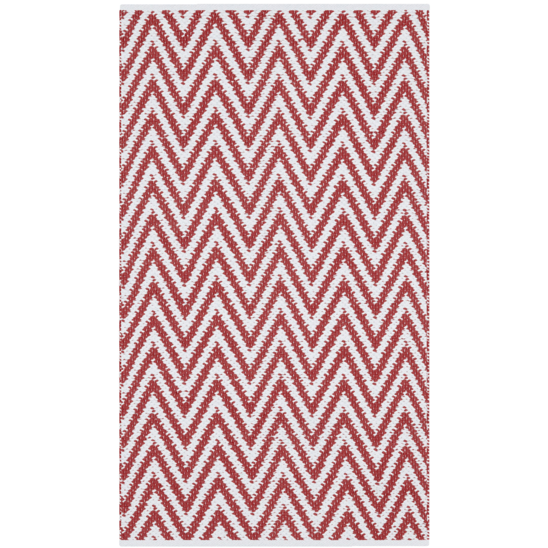 SAFAVIEH Montauk MTK812K Handwoven Red / Ivory Rug Image 5