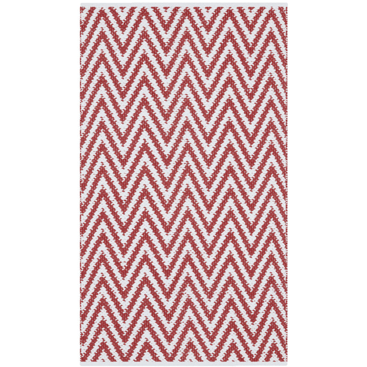 SAFAVIEH Montauk MTK812K Handwoven Red / Ivory Rug Image 5