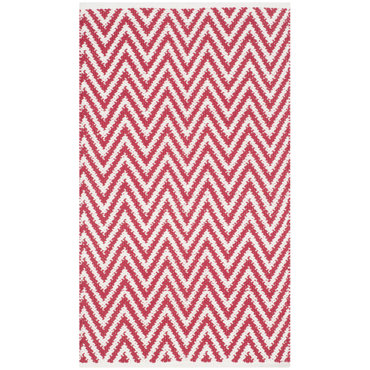 SAFAVIEH Montauk MTK812K Handwoven Red / Ivory Rug Image 6