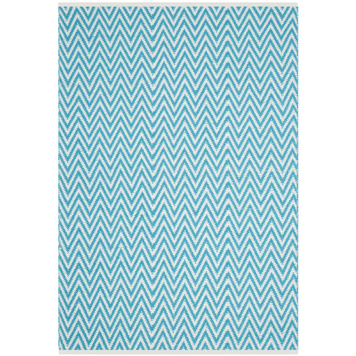 SAFAVIEH Montauk MTK812H Handwoven Turquoise / Ivory Rug Image 1