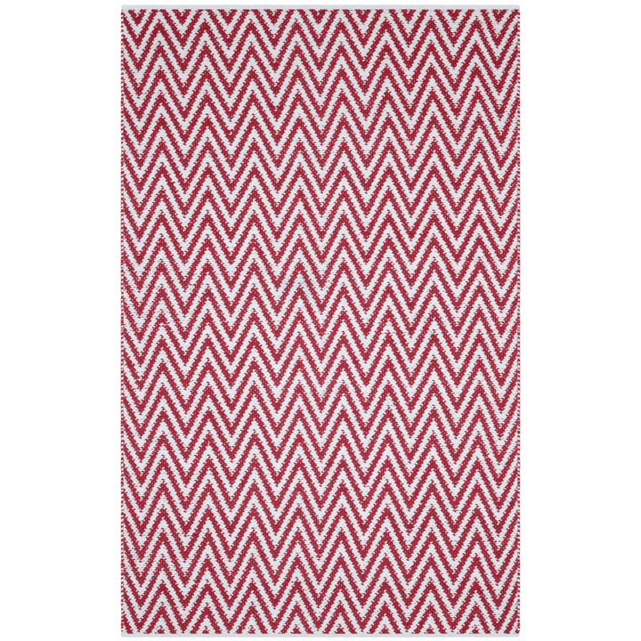 SAFAVIEH Montauk MTK812K Handwoven Red / Ivory Rug Image 7