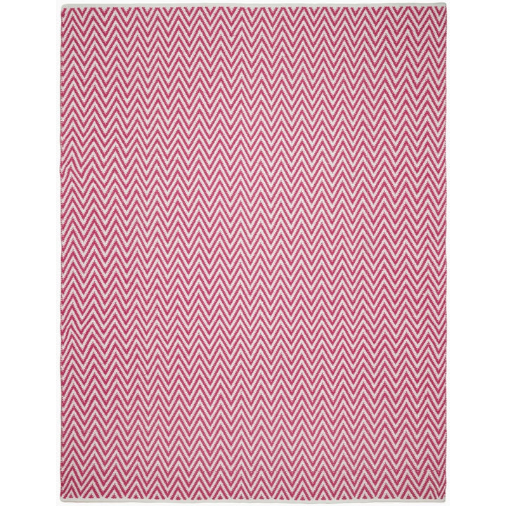 SAFAVIEH Montauk MTK812K Handwoven Red / Ivory Rug Image 1