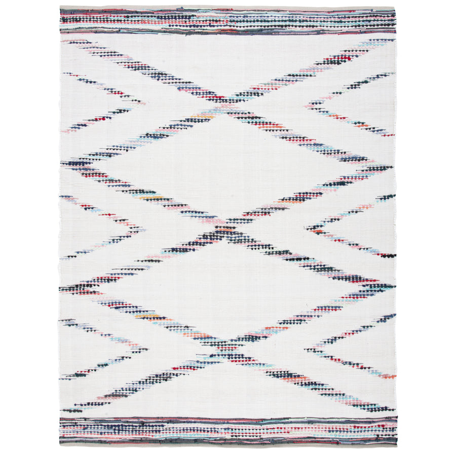 SAFAVIEH Montauk MTK815A Handwoven Ivory / Blue Rug Image 1