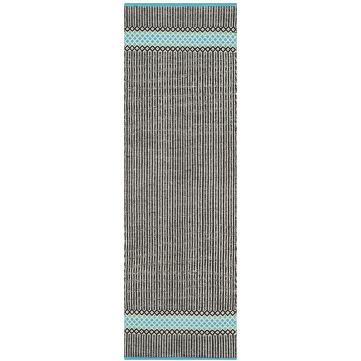 SAFAVIEH Montauk MTK820H Handwoven Turquoise / Multi Rug Image 3