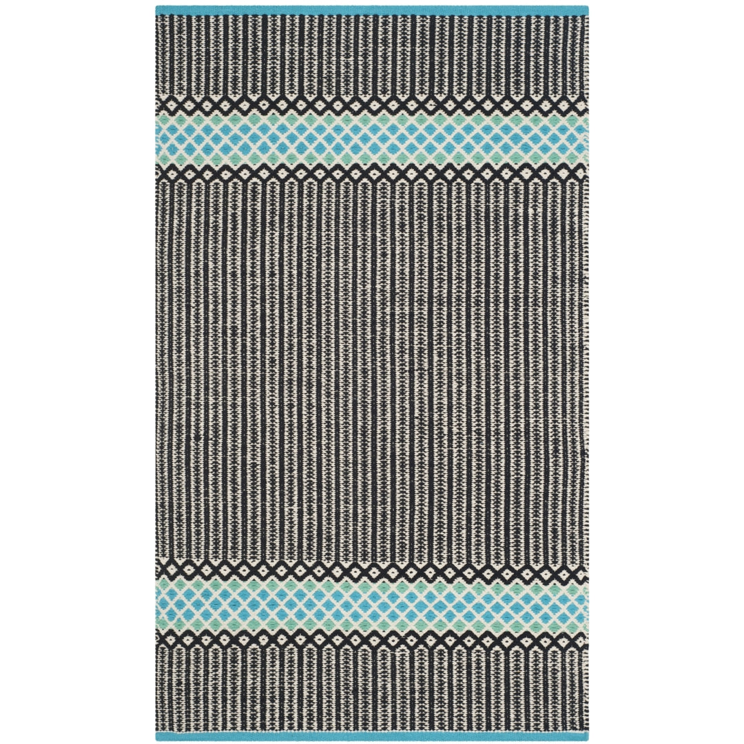 SAFAVIEH Montauk MTK820H Handwoven Turquoise / Multi Rug Image 5