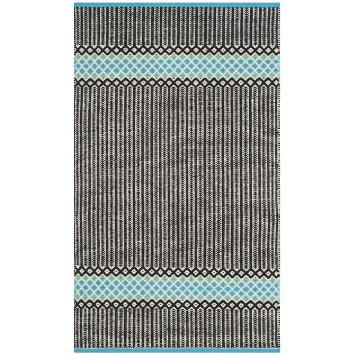 SAFAVIEH Montauk MTK820H Handwoven Turquoise / Multi Rug Image 5