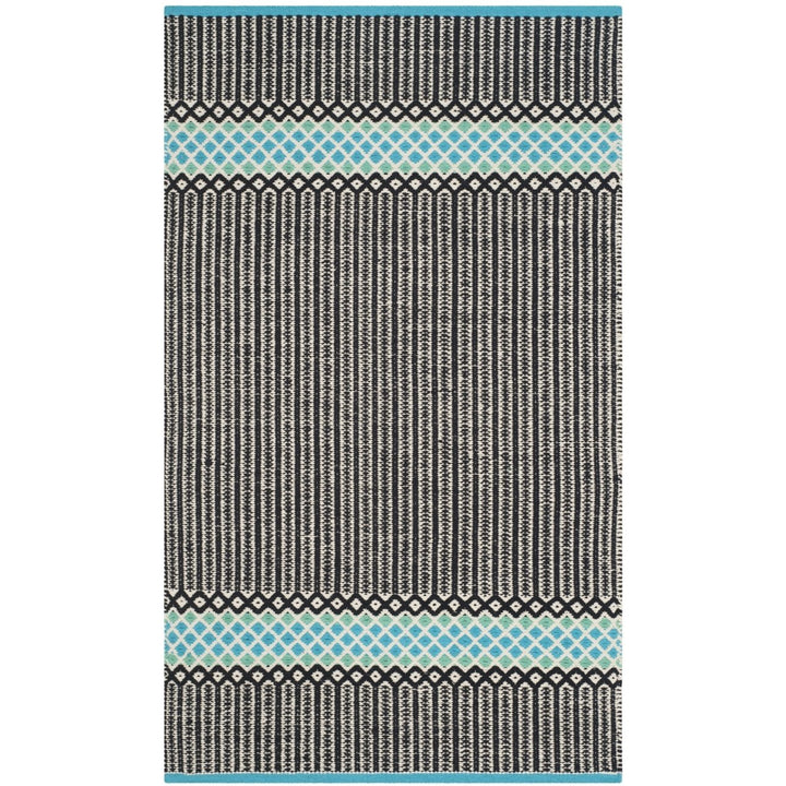 SAFAVIEH Montauk MTK820H Handwoven Turquoise / Multi Rug Image 1