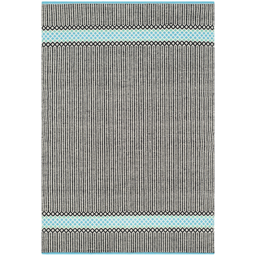 SAFAVIEH Montauk MTK820H Handwoven Turquoise / Multi Rug Image 6