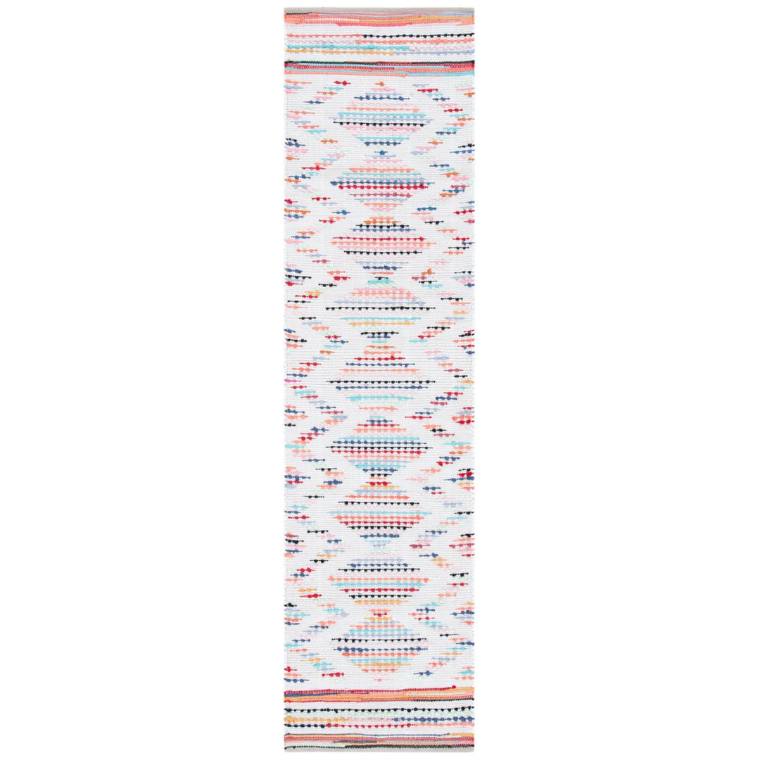 SAFAVIEH Montauk MTK817A Handwoven Ivory / Blue Rug Image 1