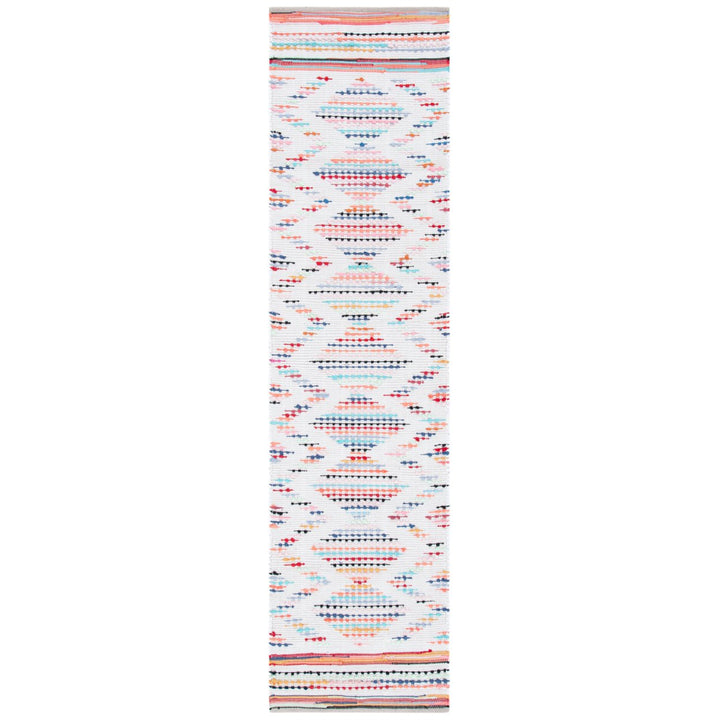 SAFAVIEH Montauk MTK817A Handwoven Ivory / Blue Rug Image 1