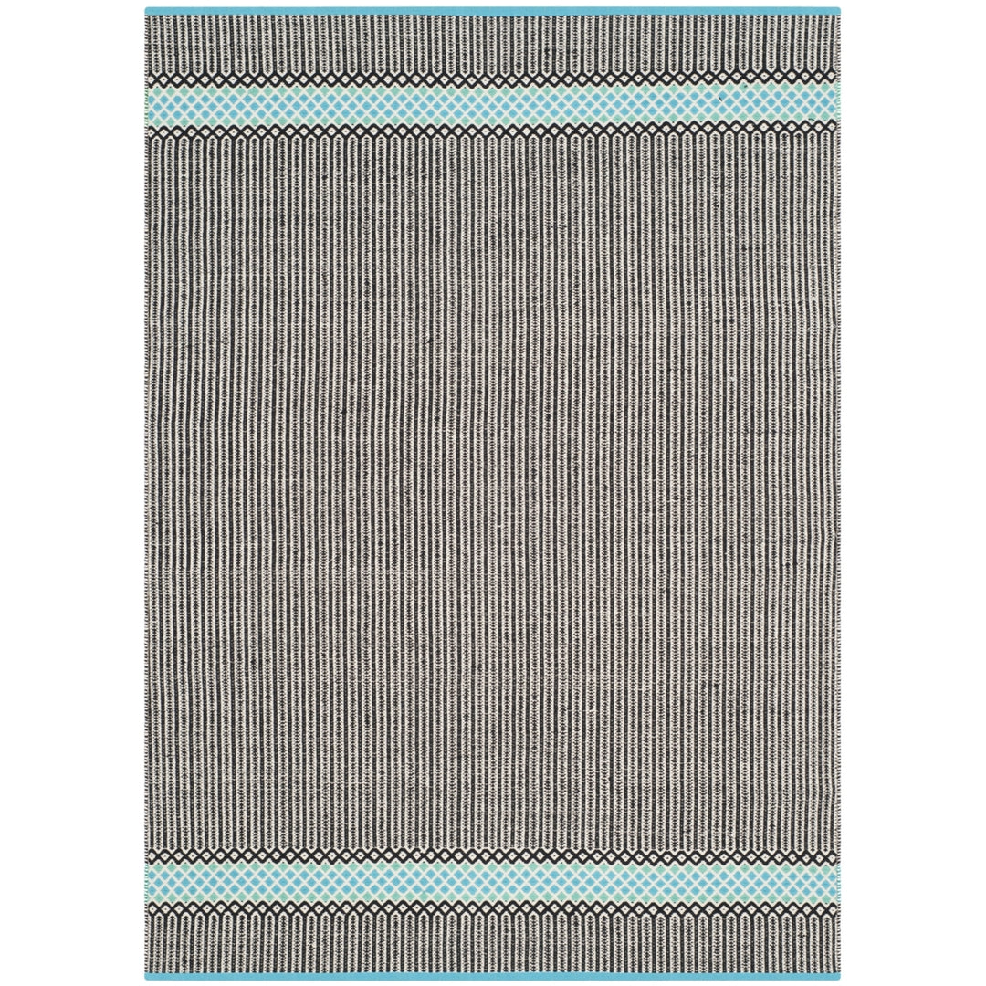 SAFAVIEH Montauk MTK820H Handwoven Turquoise / Multi Rug Image 7