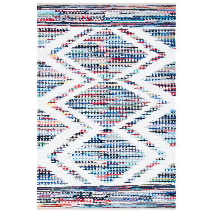 SAFAVIEH Montauk MTK817A Handwoven Ivory / Blue Rug Image 1