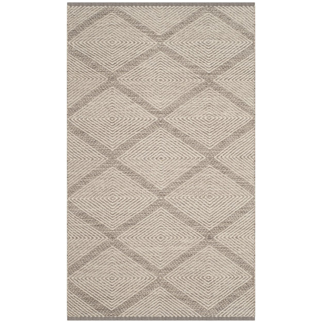 SAFAVIEH Montauk Collection MTK821A Handwoven Grey Rug Image 1