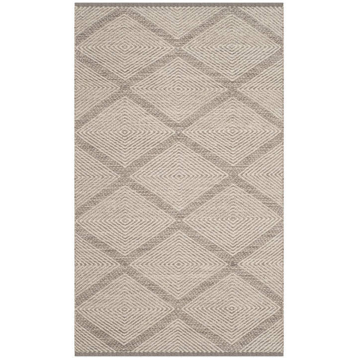 SAFAVIEH Montauk Collection MTK821A Handwoven Grey Rug Image 6