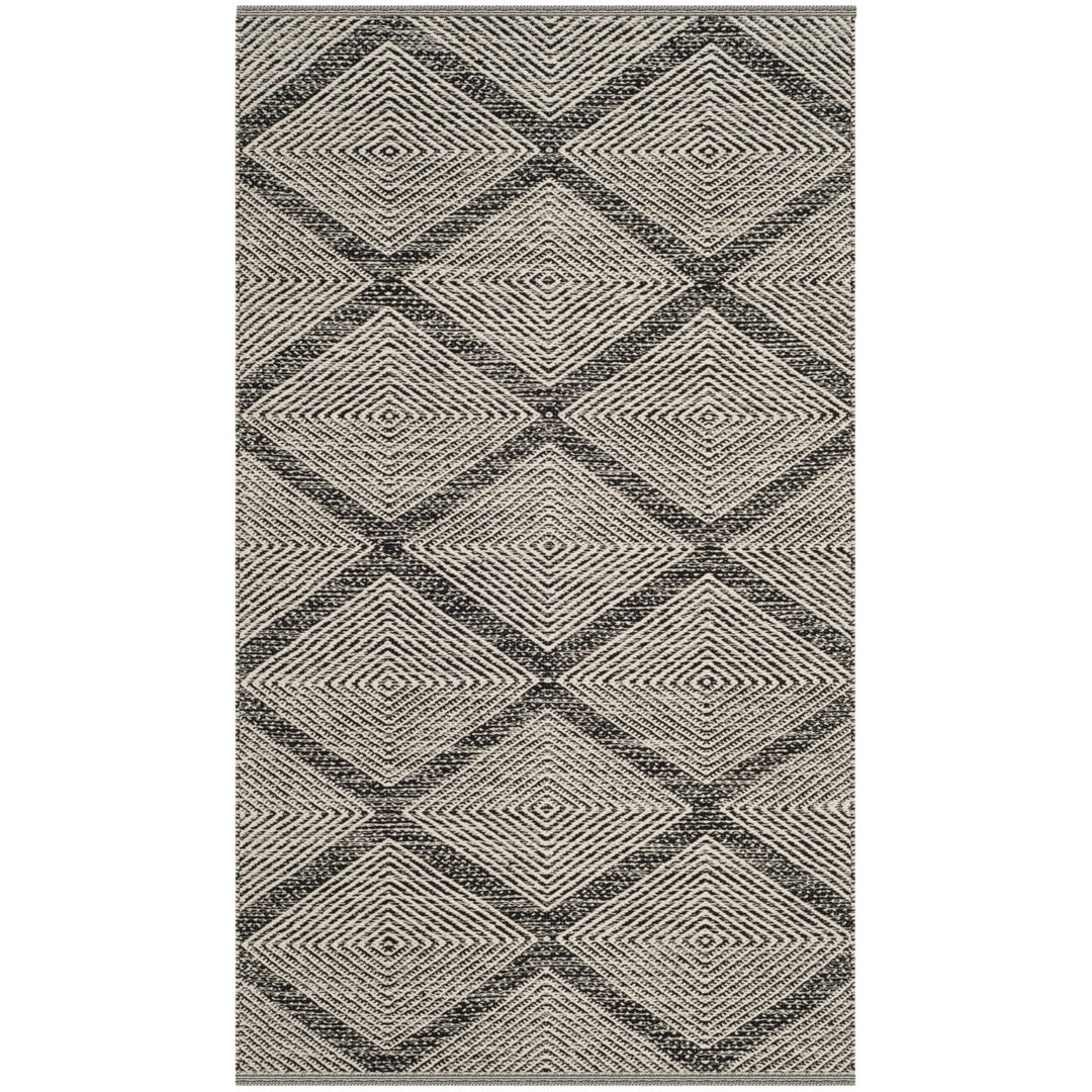 SAFAVIEH Montauk Collection MTK821D Handwoven Black Rug Image 3