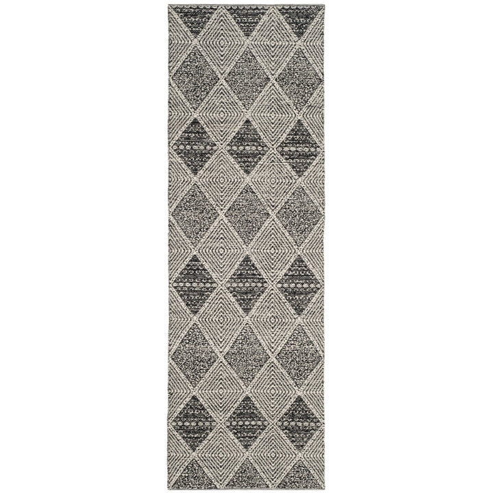 SAFAVIEH Montauk Collection MTK822D Handwoven Black Rug Image 1