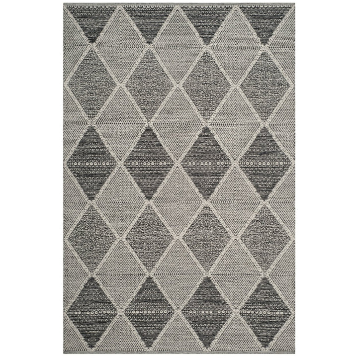 SAFAVIEH Montauk Collection MTK822D Handwoven Black Rug Image 1