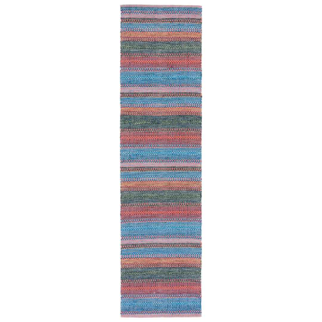 SAFAVIEH Montauk MTK851N Handwoven Blue / Orange Rug Image 1