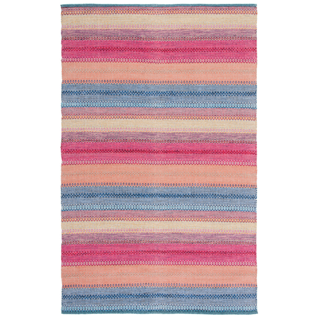 SAFAVIEH Montauk MTK851M Handwoven Blue / Red Rug Image 2