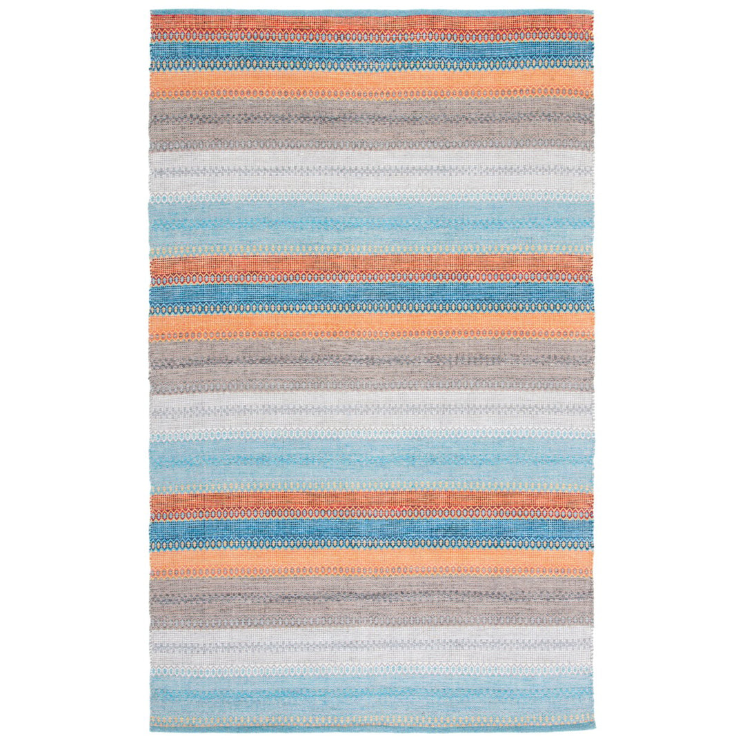 SAFAVIEH Montauk MTK851P Handwoven Grey / Orange Rug Image 2