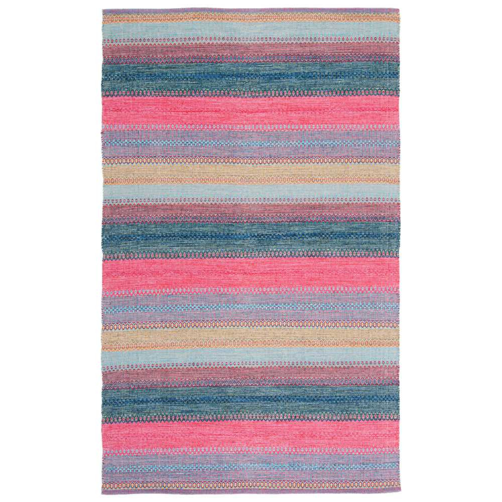 SAFAVIEH Montauk MTK851Q Handwoven Red / Blue Rug Image 2