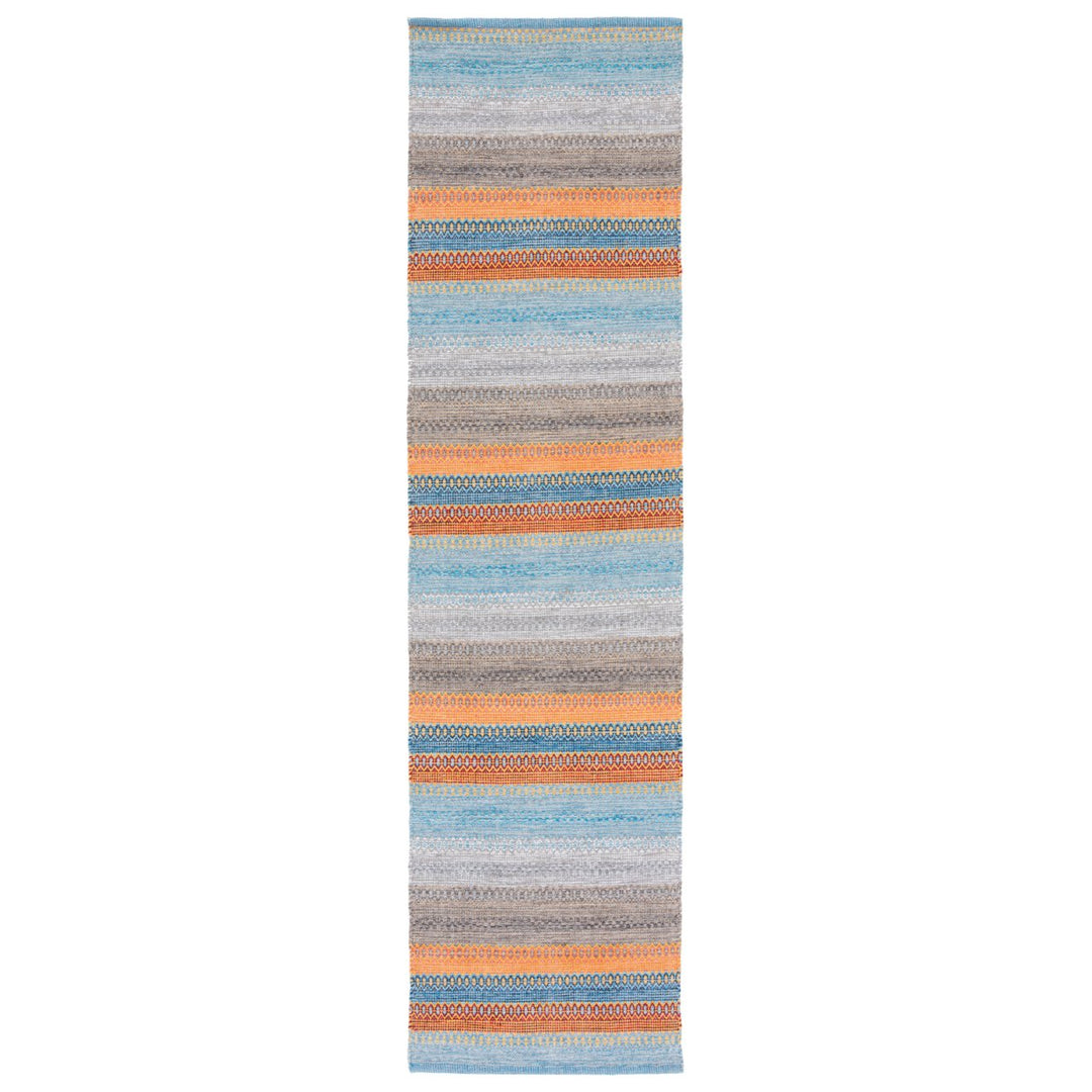 SAFAVIEH Montauk MTK851P Handwoven Grey / Orange Rug Image 4