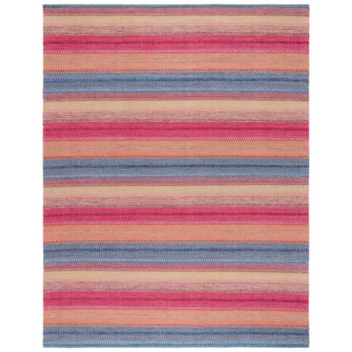 SAFAVIEH Montauk MTK851M Handwoven Blue / Red Rug Image 8