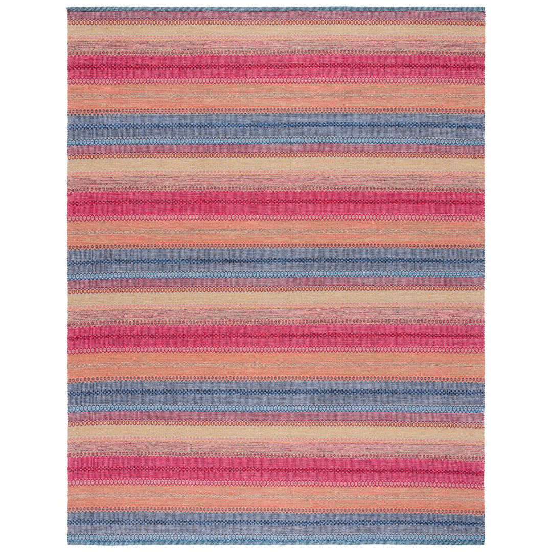 SAFAVIEH Montauk MTK851M Handwoven Blue / Red Rug Image 1